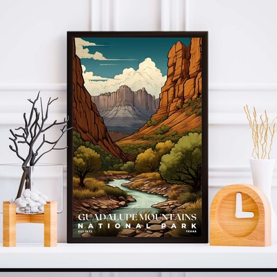 Guadalupe Mountains National Park Poster, Travel Art, Office Poster, Home Decor | S7 - image5